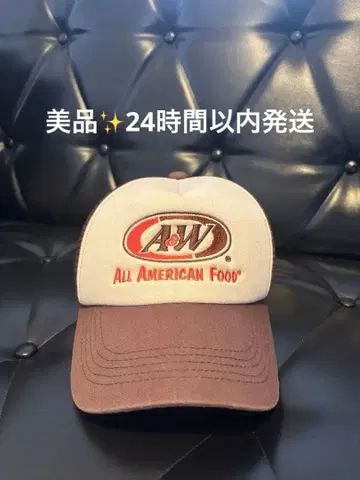 A&W 새상품급 메쉬 캡 베이지/브라운