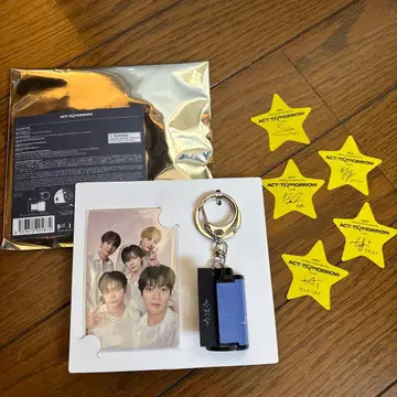 txt ACT:TORROW 필름 키링 트레이딩 카드 별 포함