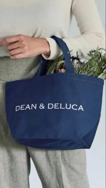새상품 DEAN&DELUCA 토트백 네이비 S사이즈