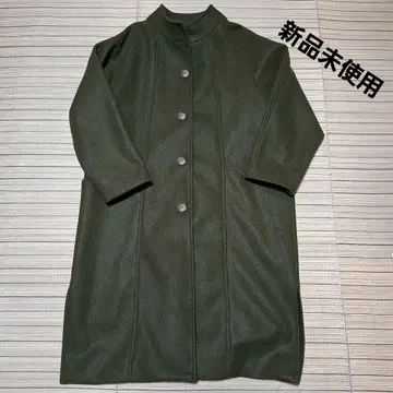 Lugnoncure 페이크 울 코트 카키색 택 포함