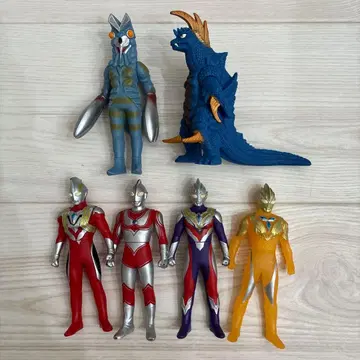 울트라맨 고질라 피규어 6체 세트