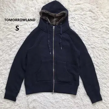 투모로우랜드 후드티 네이비 보아 S