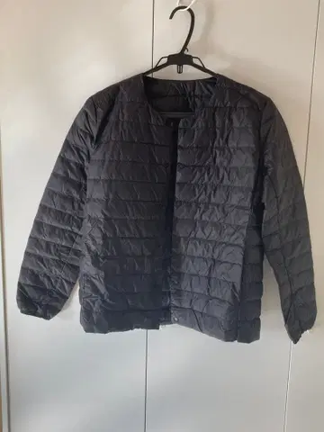 블랙 이너 다운 자켓