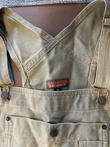 patagonia 오버롤 xs 올리브 그린