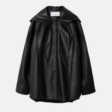 아이린느 faux leather hoodie shirt 코트 자켓