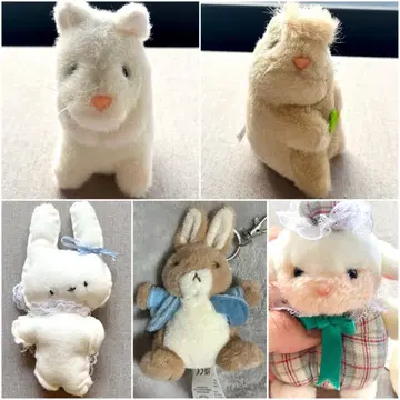 레트로 봉제 인형 묶음 판매 5세트