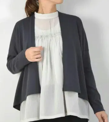 evam eva 가디건 코튼 실크 캐시미어