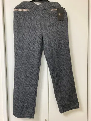 DAKS 캐주얼 팬츠 M 그레이 체크 무늬