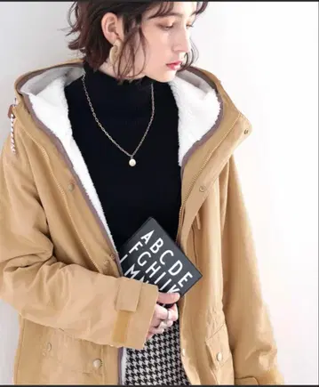 클래식 엘프 베이지 하이브리드 마운틴 후드티 L