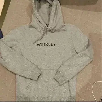 아비렉스 그레이 후드 부착 후드티