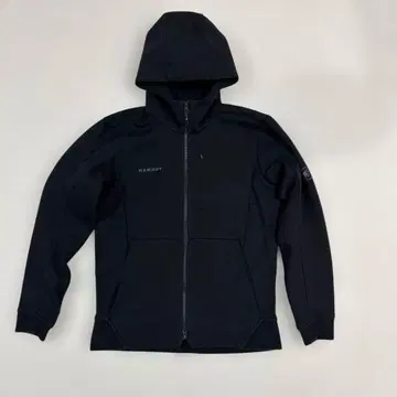 MAMMUT 블랙 풀 집업 후드티 L 사이즈