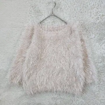 컨디션 최상 ANAYI 라메 샤기 풀오버 니트 36