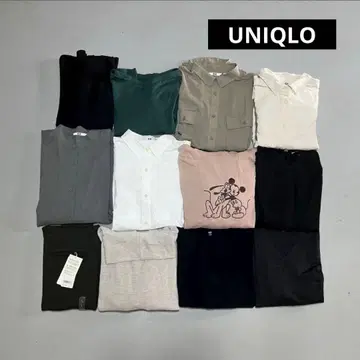 유니클로 여성용 묶음 판매 블라우스 니트 원피스 후드티 L