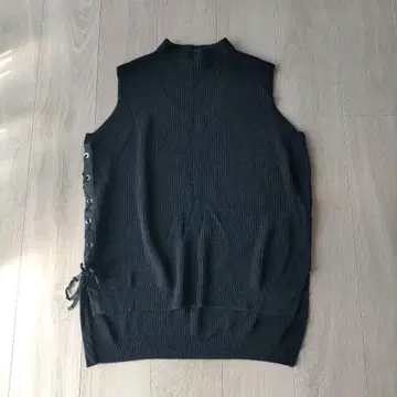 자유구 빅 사이즈 46 풀오버 니트 베스트 실크 혼방