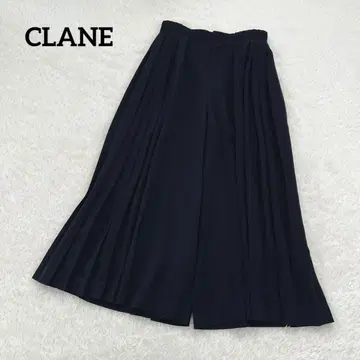 [ 새상품급 ] CLANE 사이드 플리즈 팬츠 와이드 팬츠 블랙 클라네