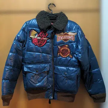 MWS 다운 자켓 XS 파랑 보아 안감