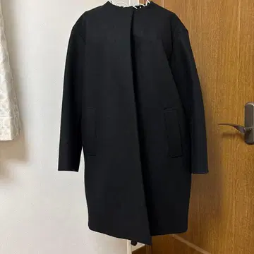 택 포함 미사용 새상품 theory luxe 노카라 코트 사이즈 38