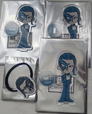 도시전설 해체 센터 가이드 아크릴 스탠드 머리끈 4점 세트