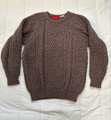 아이리쉬 스웨터 브라운 M 사이즈 아일랜드제 80년대 빈티지