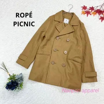 로페피크닉 P코트 닻 버튼 카멜 M