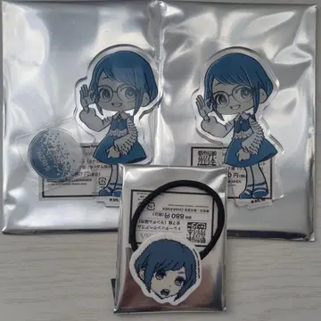 도시전설 해체 센터 후쿠라이 아자미 3종 세트 아크릴 스탠드 머리끈