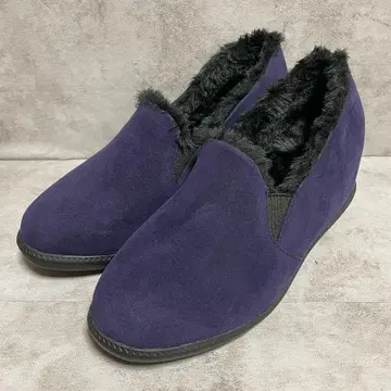 거의 미사용 보아 슬립온 (M) 인힐 퍼플 스웨이드 느낌