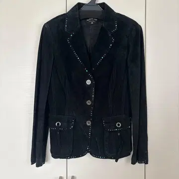 이타리야 스터드 스웨이드 가죽 자켓 7호 S사이즈