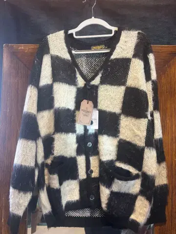 모헤어풍 가디건