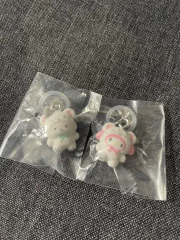 산리오 포근포근 스노우 가챠가챠 마스코트 액세서리 마스코트 참