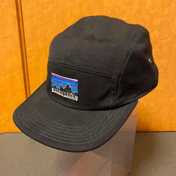 patagonia 블랙 캡 로고 자수