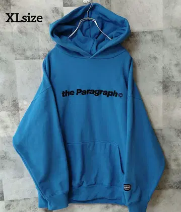 패러그래프 XLsize 풀오버 후드티 자수 스카이블루