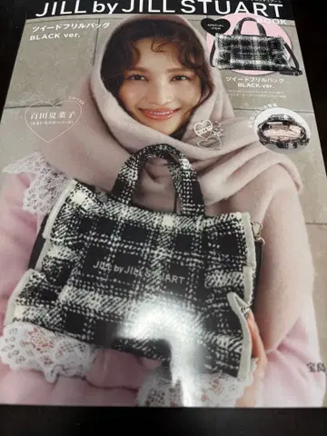 JILL by JILL STUART 트위드 프릴 백 BLACK ver
