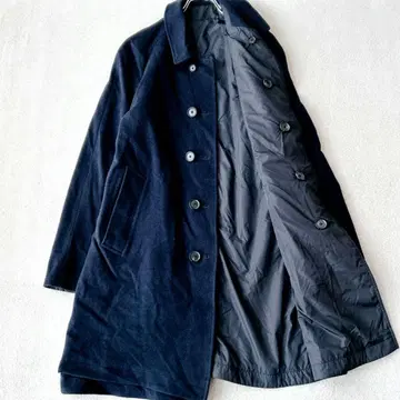 투모로우랜드 필그림 리버서블 스텐카라 코트 네이비
