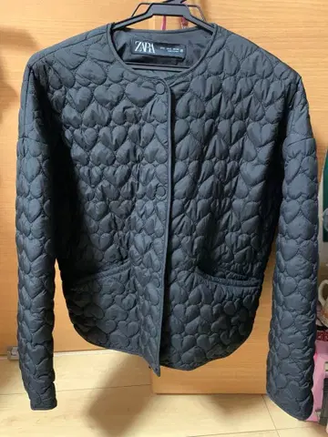 ZARA 하트 퀼팅 자켓