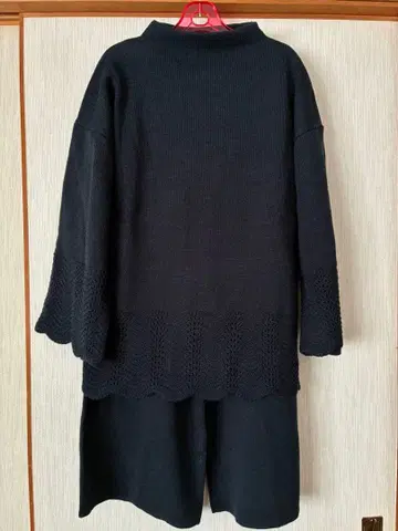 다크 네이비 니트 팬츠 셋업 새상품급 LL 사이즈