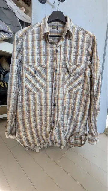 Lee 체크 무늬 플란넬 셔츠 블랙 택 70s?