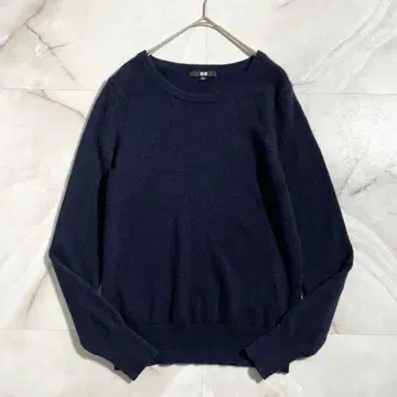 M15194 새상품급 UNIQLO 캐시미어 100% 크루넥 스웨터 긴팔