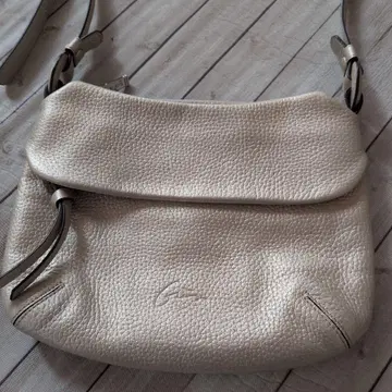 GRES 가죽 숄더백 그레이 실버 골드 백