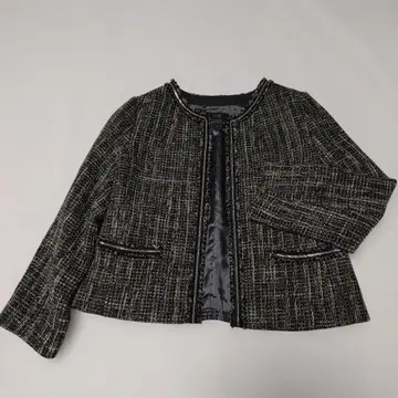23구 노카라 트위드 자켓 블랙 계열