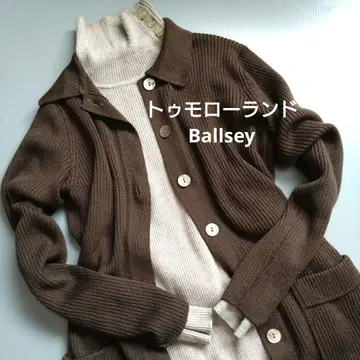 새상품급 울 투모로우랜드 Ballsey 보르지 니트 가디건