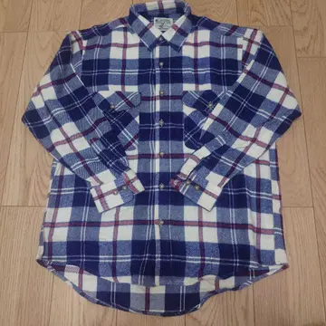 Carving 플란넬 셔츠 옴브레 체크 셔츠 L 사이즈