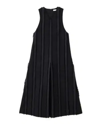 어도어 프린지 스트라이프 자카드 콤비네종