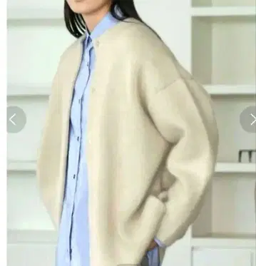 ELENDEEK CN RACCOON MIX 가디건 아이보리 02