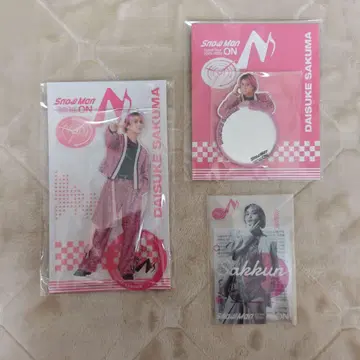 Snow Man 사쿠마 다이스케 아크릴 스탠드 클리어 스티커 미러 스티커