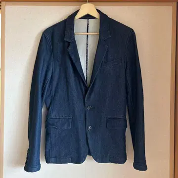 SHIPS JET BLUE 데님 맨투맨 자켓 M