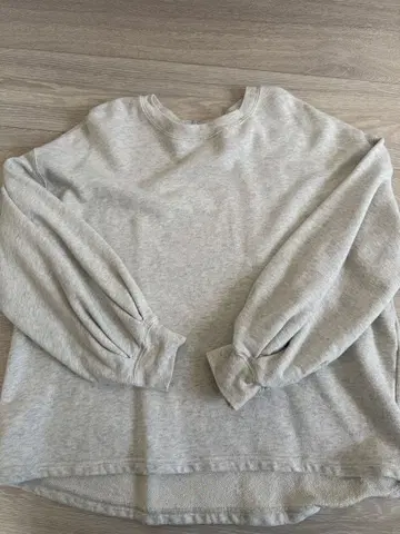 HEAVENLY 라이트 그레이 벌룬 슬리브 트레이닝복