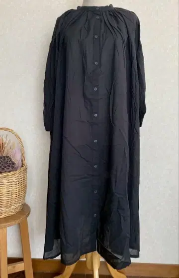 택 포함 새상품 사만사 모스모스 긴팔 원피스 블랙 F