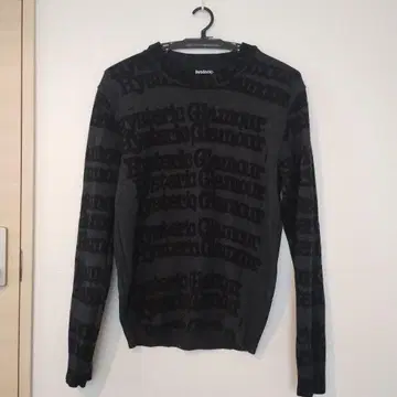 hysteric glamour 로고 니트 스웨터