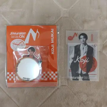 SnowMan ON 무카이 코지 클리어 스티커 미러 스티커