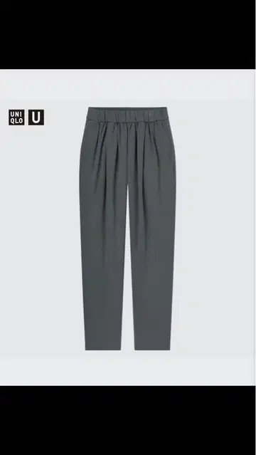 [ 미사용 ] UNIQLO U 유니클로 맨투맨 개더 팬츠 M 그린